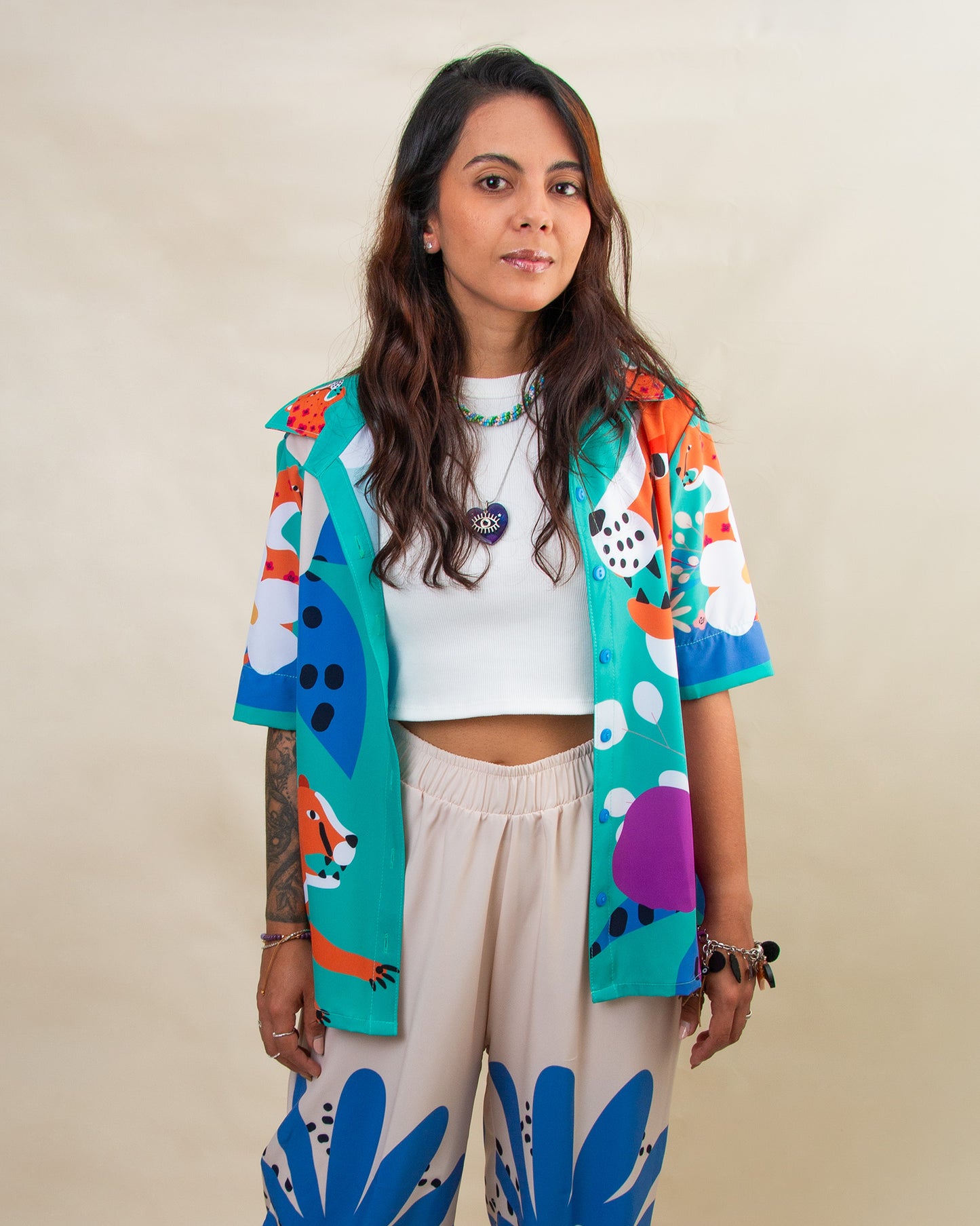 Set de Sol Pantalón Flores y tigres