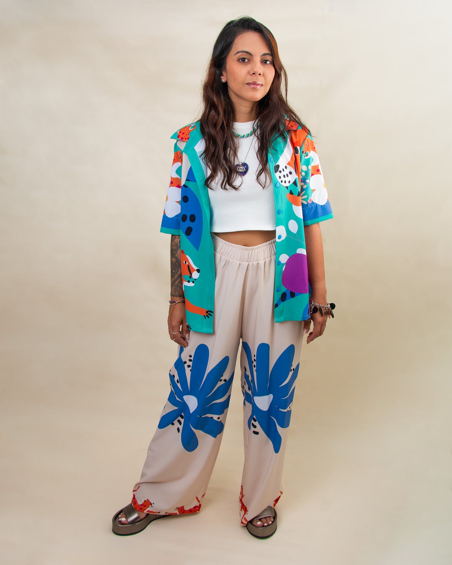 Set de Sol Pantalón Flores y tigres