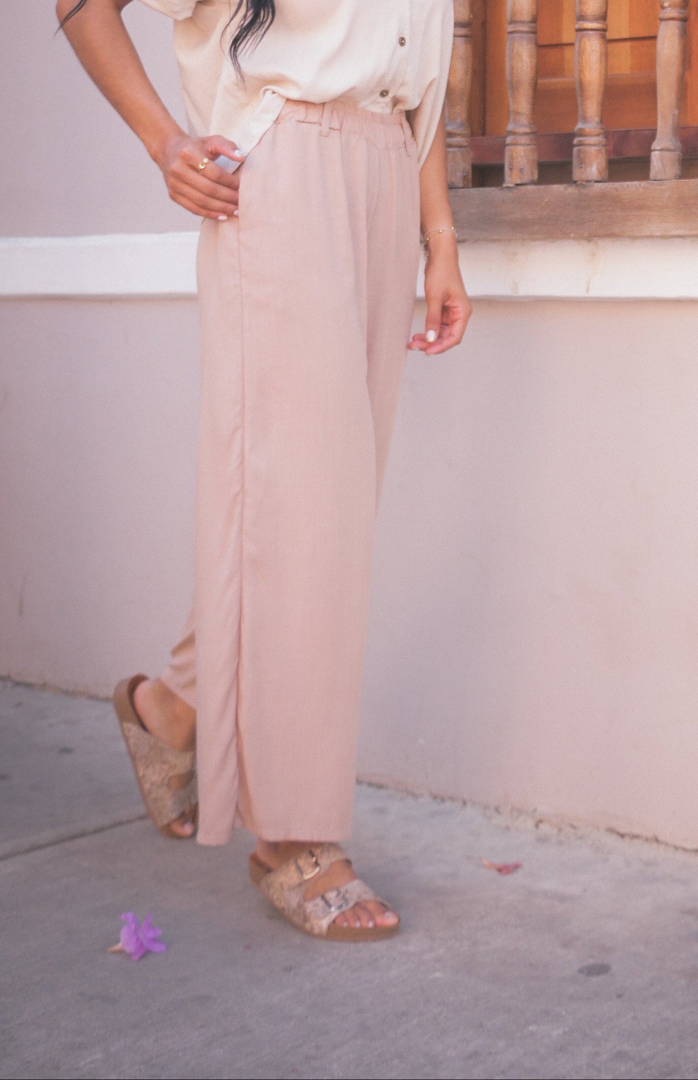 Pantalón Algodón corte plata